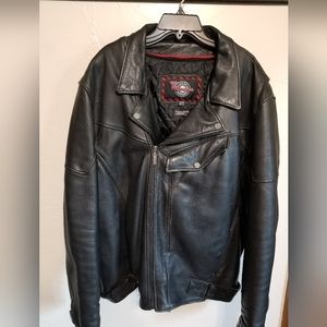 Mens Leather motorcycle jacket XXXL
